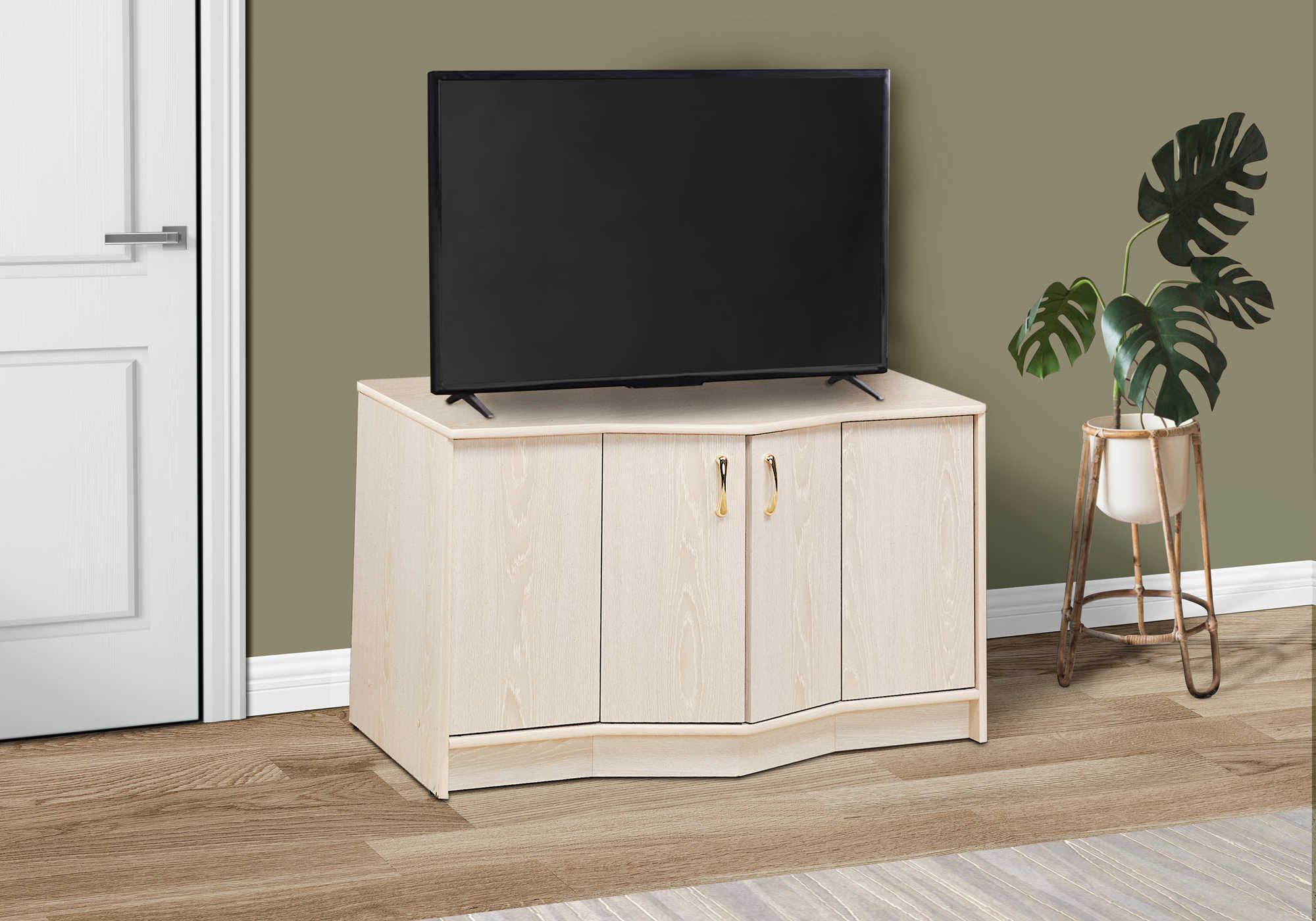 TV STAND - WASHED OAK HOME THEATER TV STAND / 36"TV