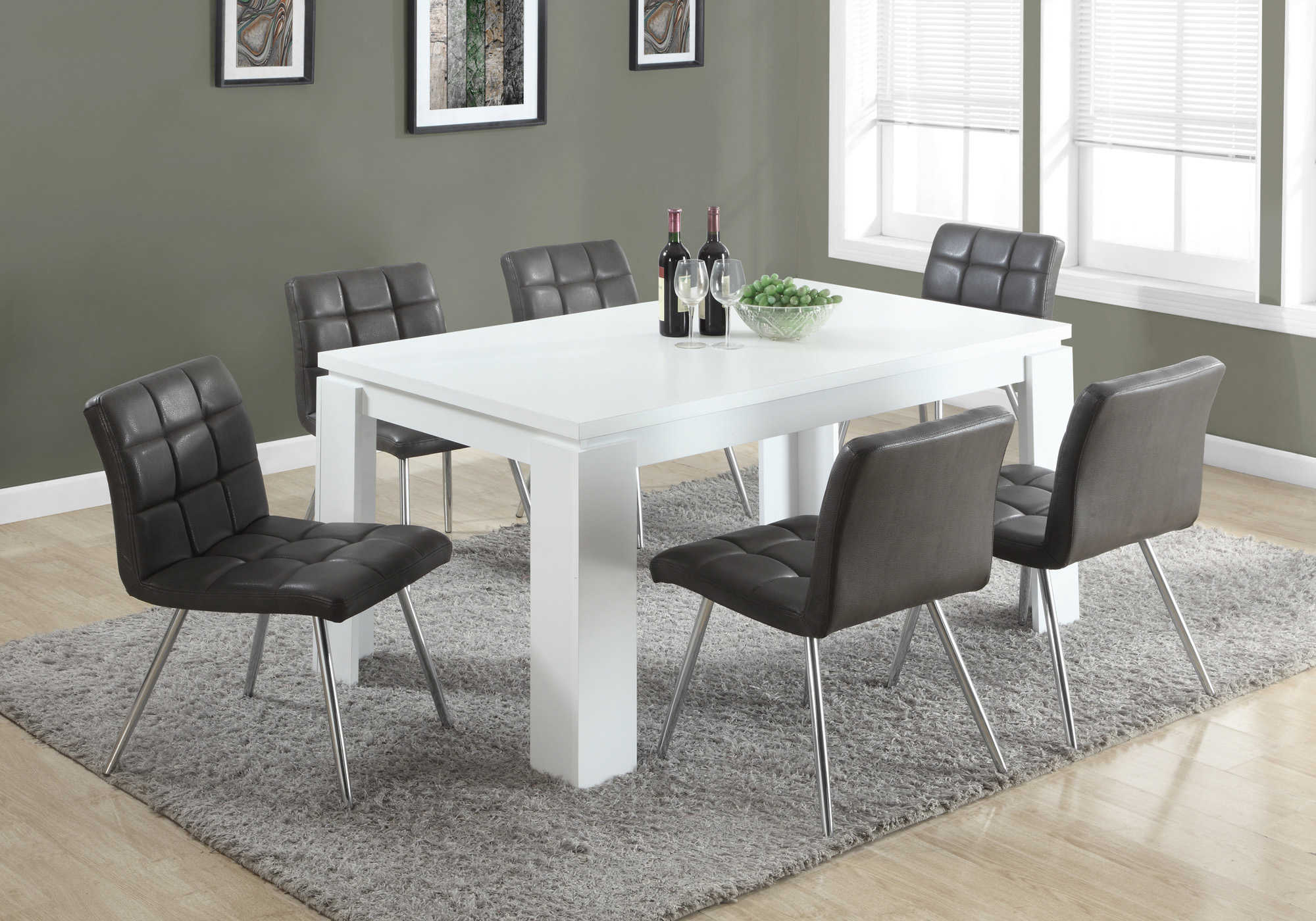 DINING TABLE - 36"X 60" / WHITE 