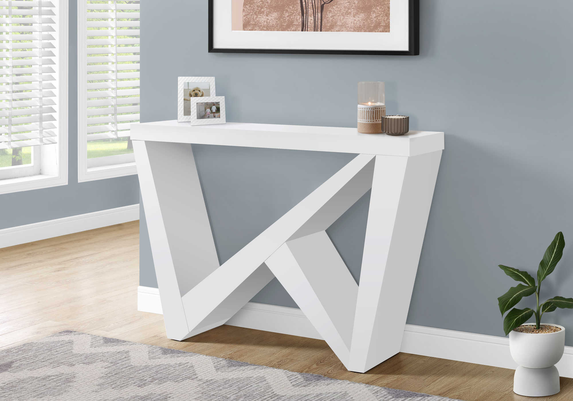 ACCENT TABLE - 48"L / WHITE HALL CONSOLE
