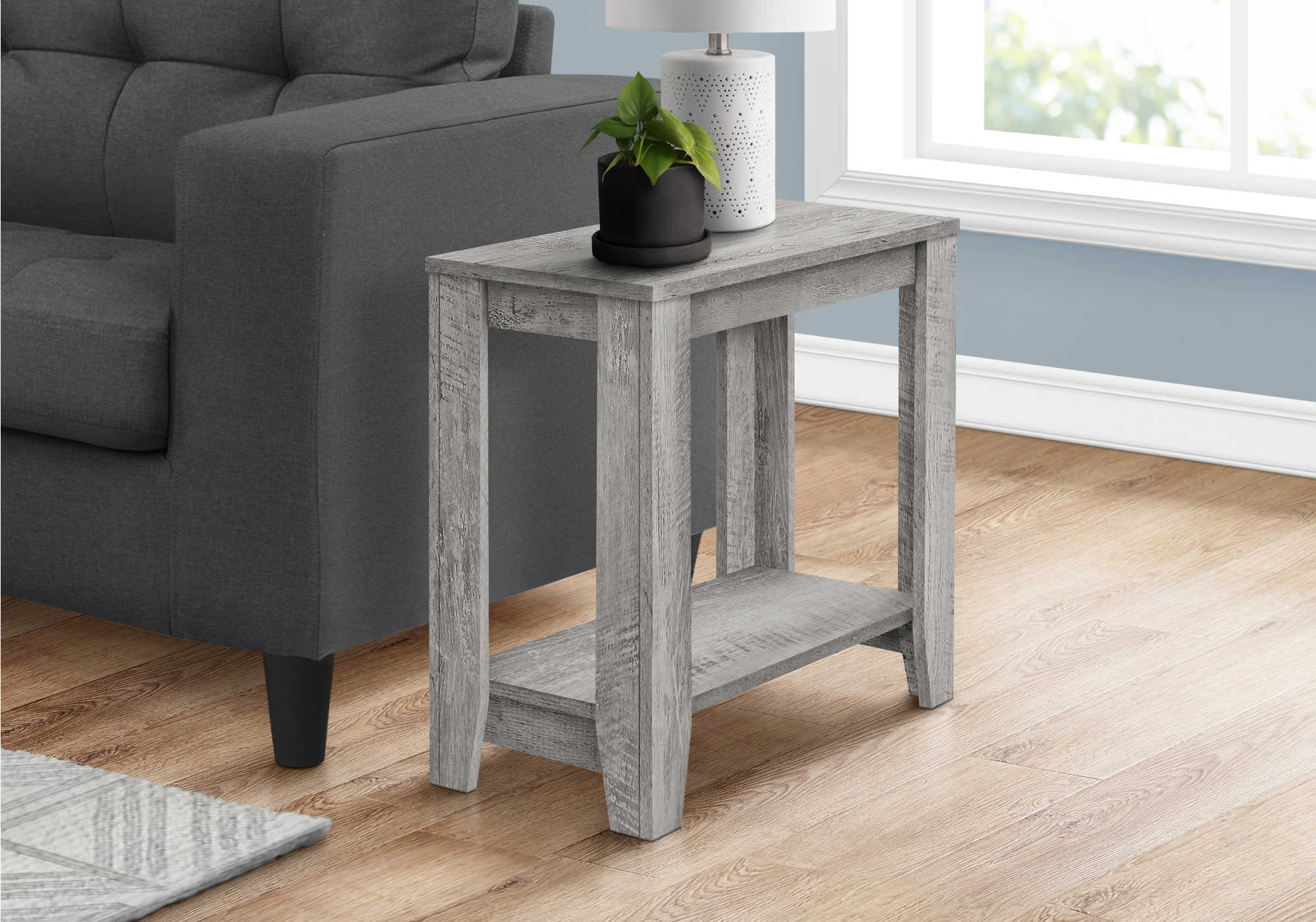 ACCENT TABLE - 22"H / INDUSTRIAL GREY  