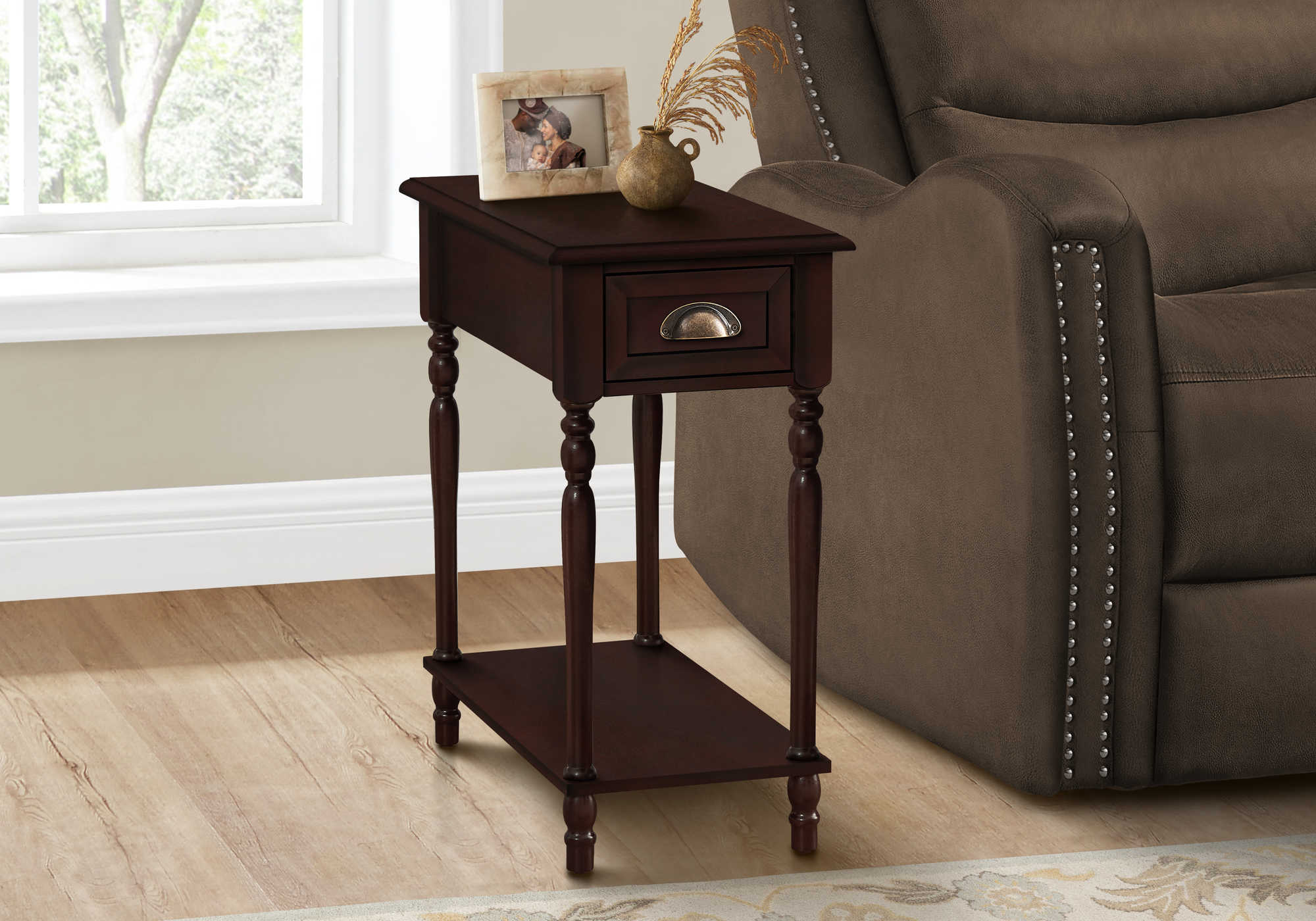 ACCENT TABLE - 24"H / CHERRY VENEER END TABLE
