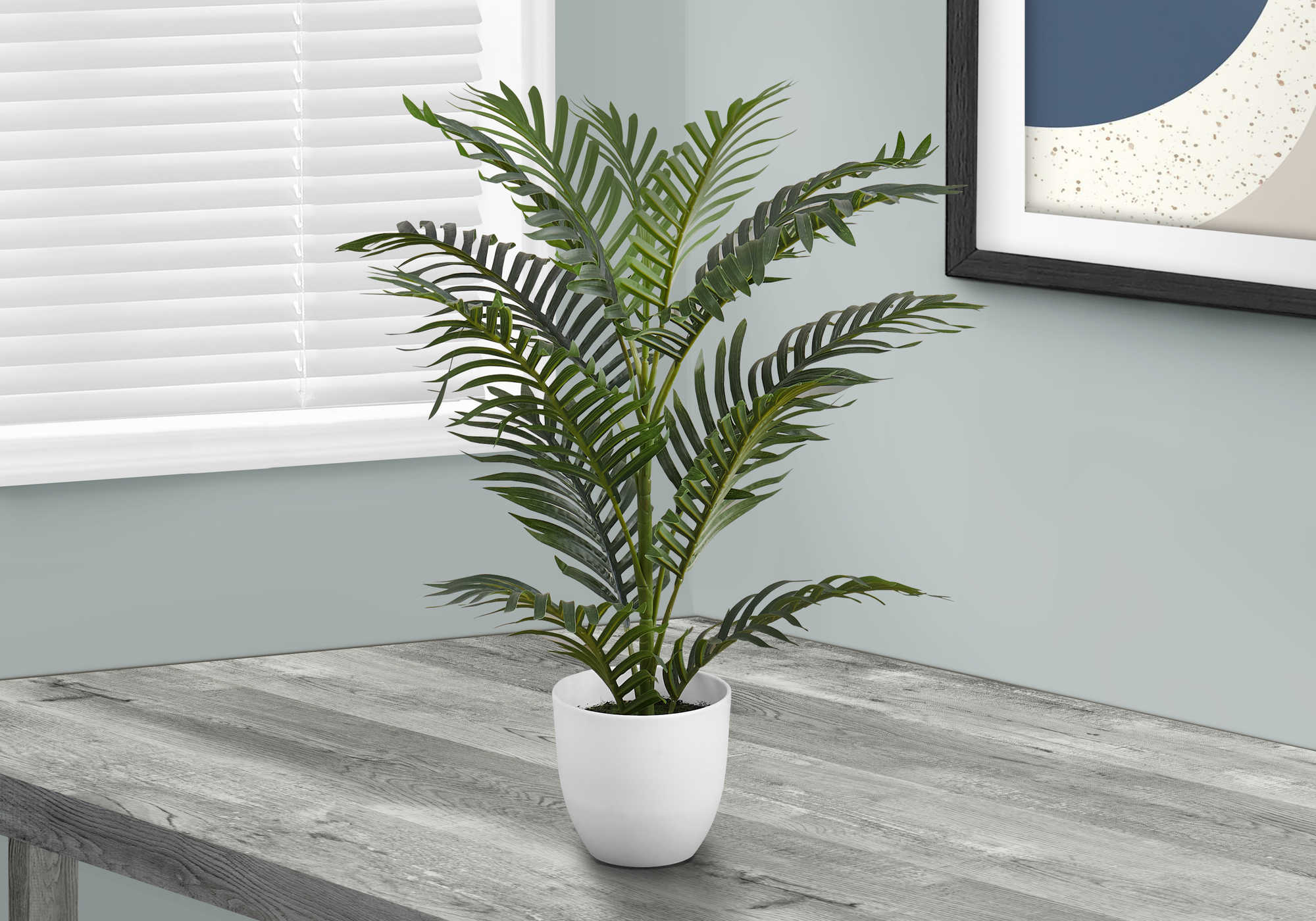 ARTIFICIAL PLANT - 28"H / INDOOR PALM IN A 6" POT