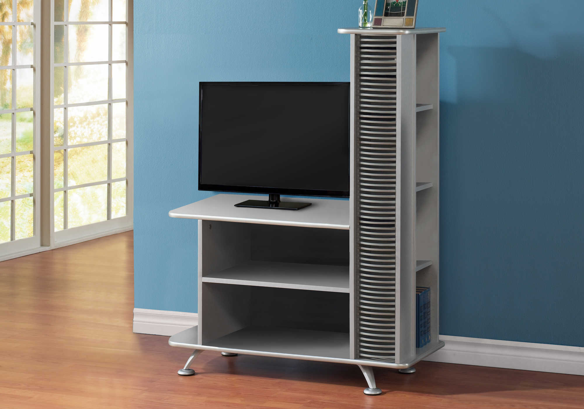 TV STAND - SILVER TV STAND 